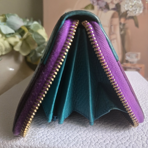 🛑SOLD🛑Gucci Bamboo Japanese Exclusive 2-Tone Long Continental Wallet GUC - Picture 12 of 15